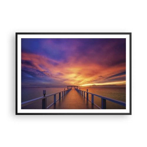 Plakat i sort ramme - Uden ende - 100x70 cm