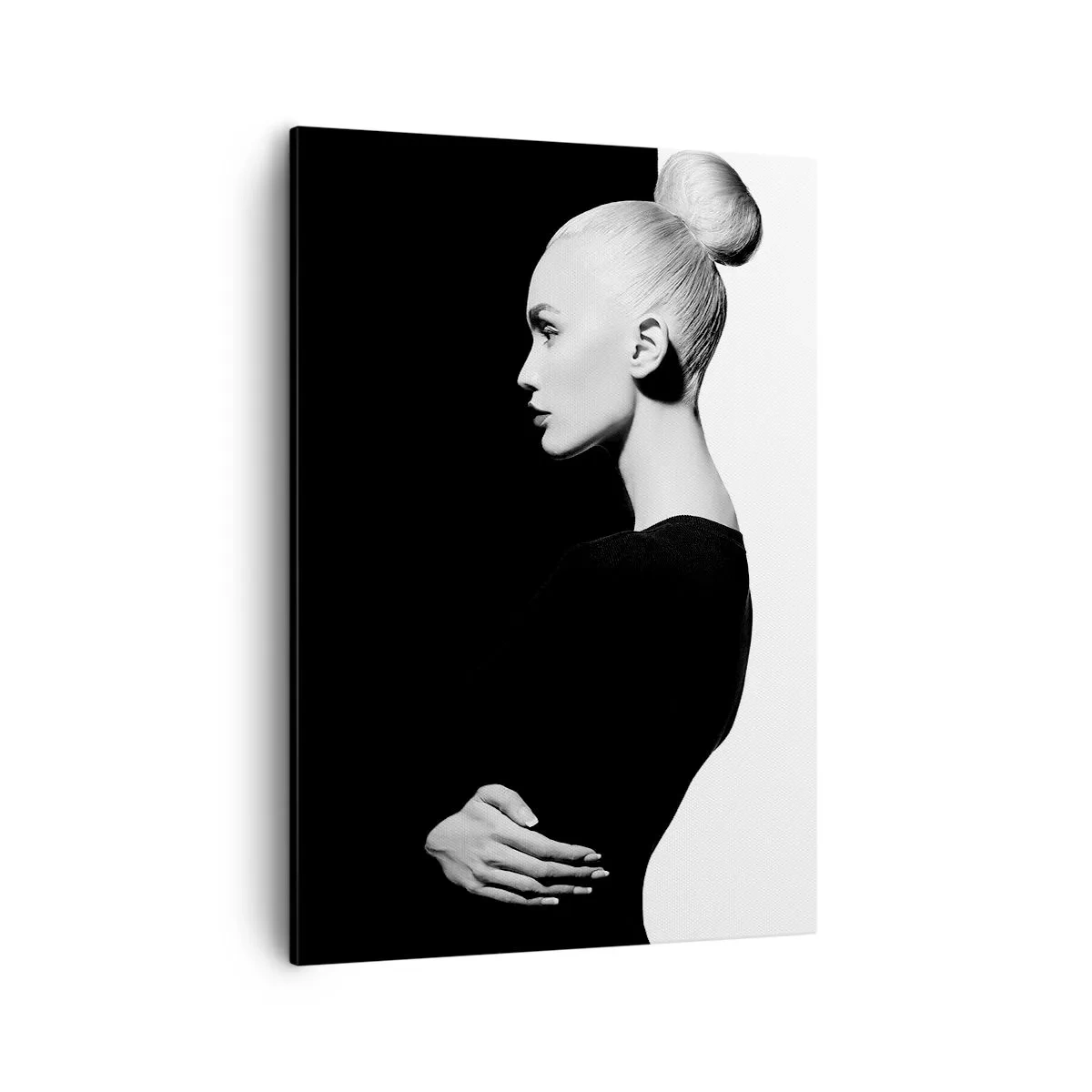 Lærredstryk - Billede på lærred - Blot en kvinde - 50x70 cm