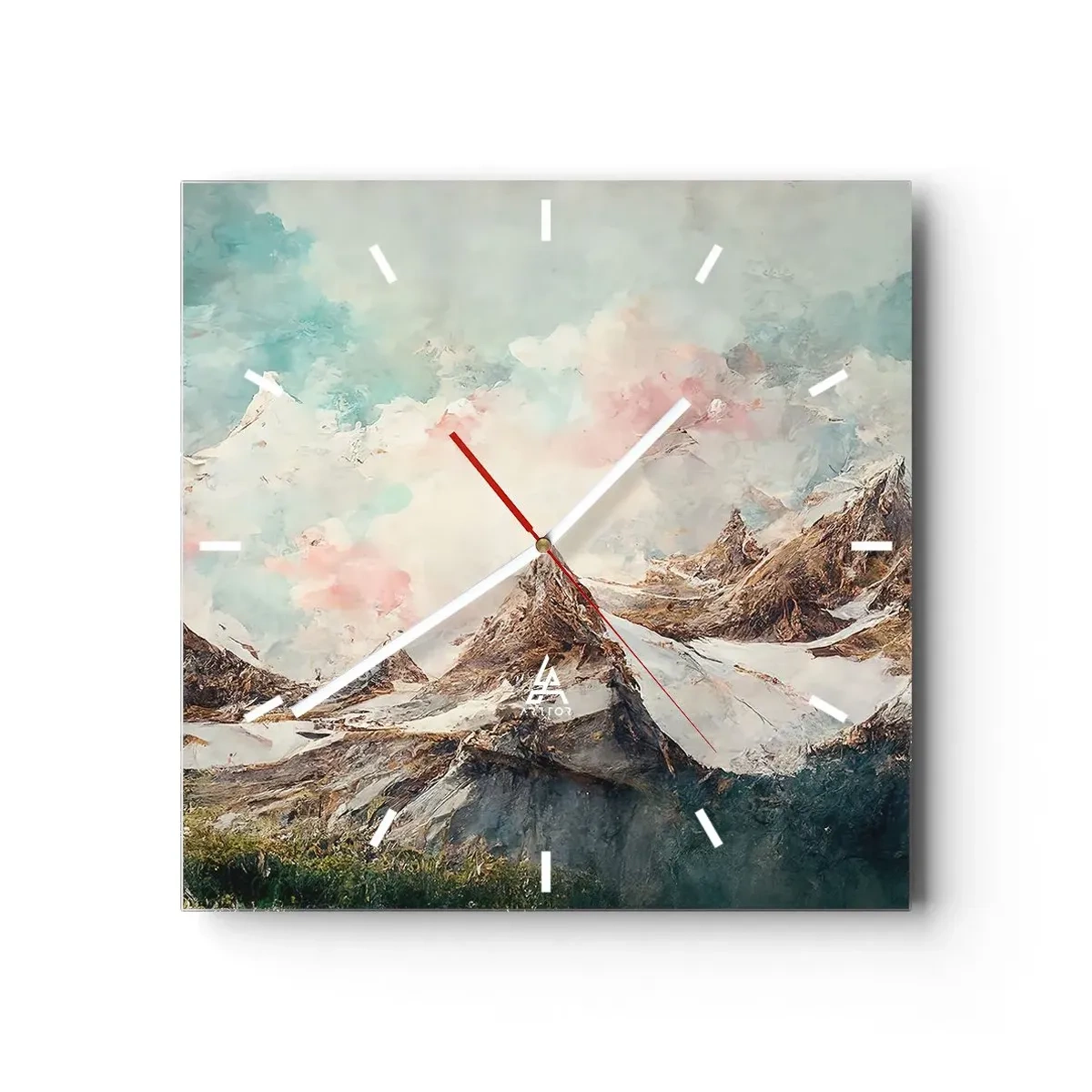 Vægur, Uret - Stenede knive - 40x40 cm