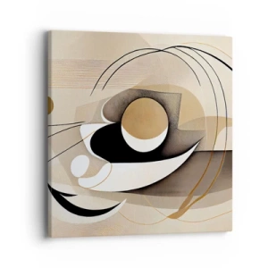 Lærredstryk - Billede på lærred - Komposition: essensen af ting - 40x40 cm