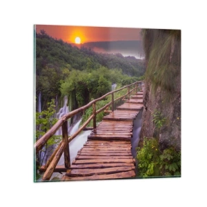 Billede på glas - En utrolig skønhed - 60x60 cm