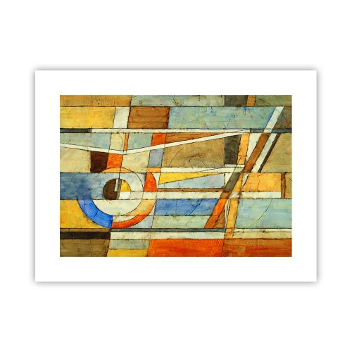 Plakat - Kubisme på en byggeplads - 40x30 cm