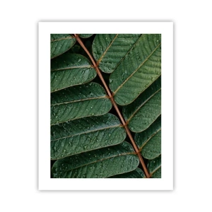 Plakat - I en grøn rytme - 40x50 cm