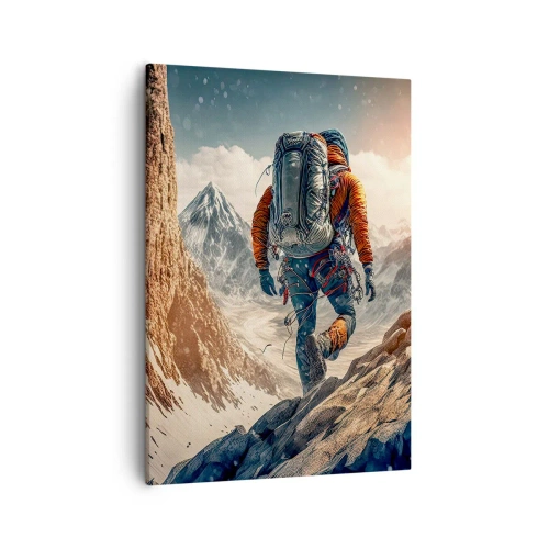 Lærredstryk - Billede på lærred - Ensom kriger - 50x70 cm