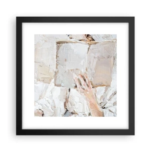 Plakat i sort ramme - I en anden verden - 30x30 cm