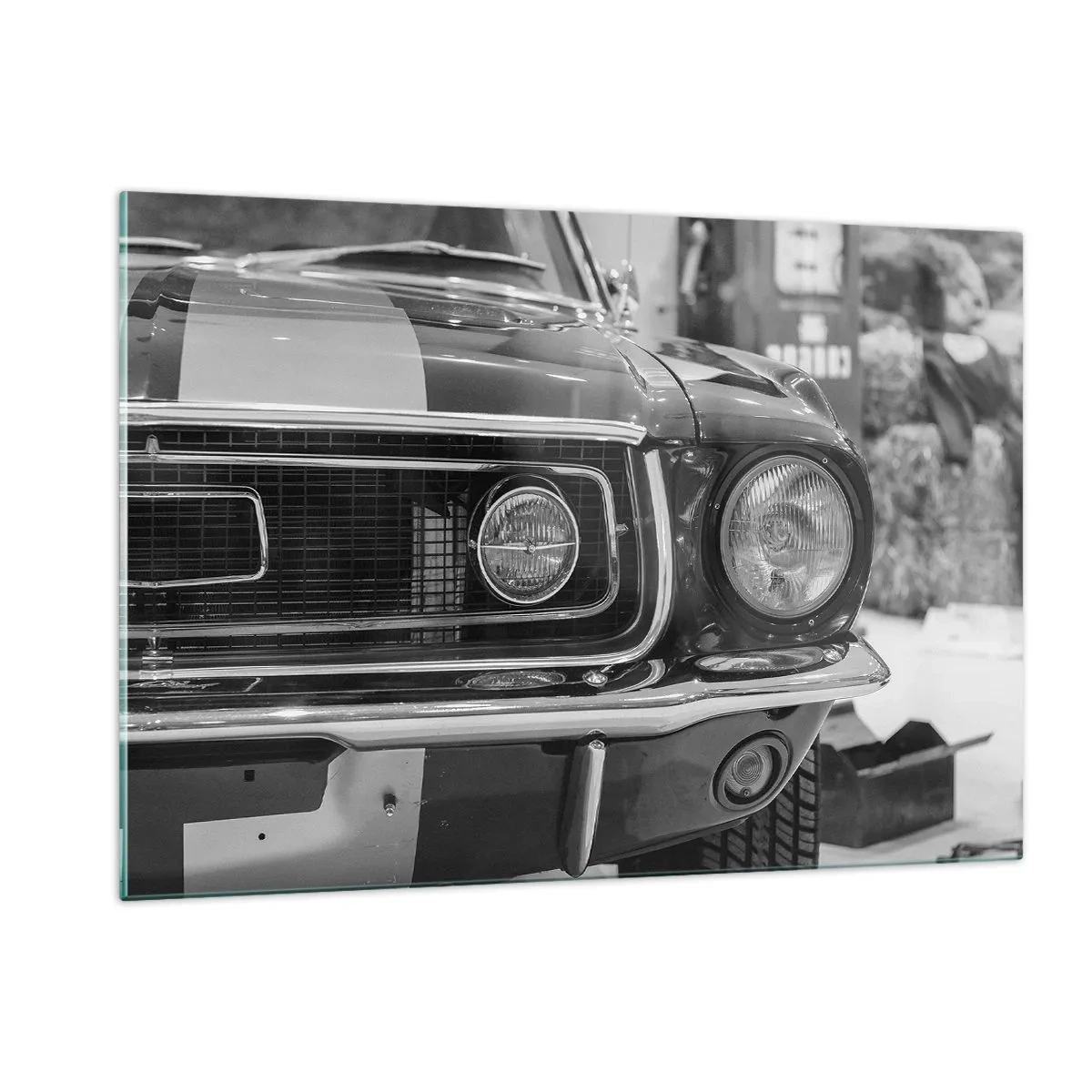 Billede på glas - Hård kørsel - 120x80 cm