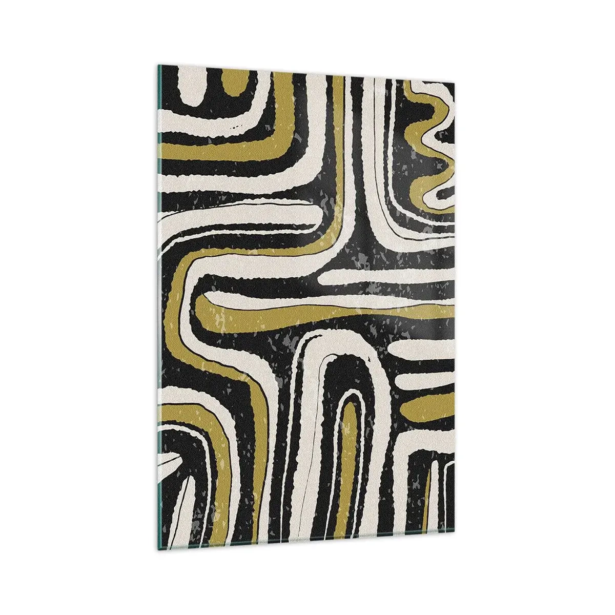 Billede på glas - Komposition: stier og gyder - 80x120 cm