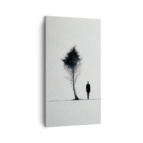 Lærredstryk - Billede på lærred - Vi vandrer alle - 45x80 cm