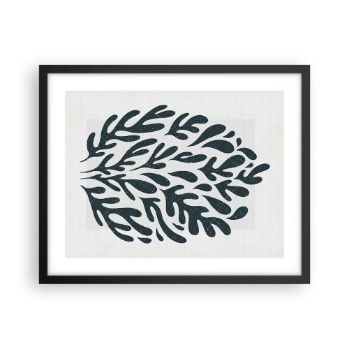 Plakat i sort ramme - Naturens former - 50x40 cm