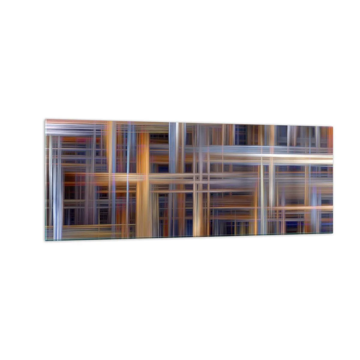 Billede på glas - Vævet af lys - 140x50 cm