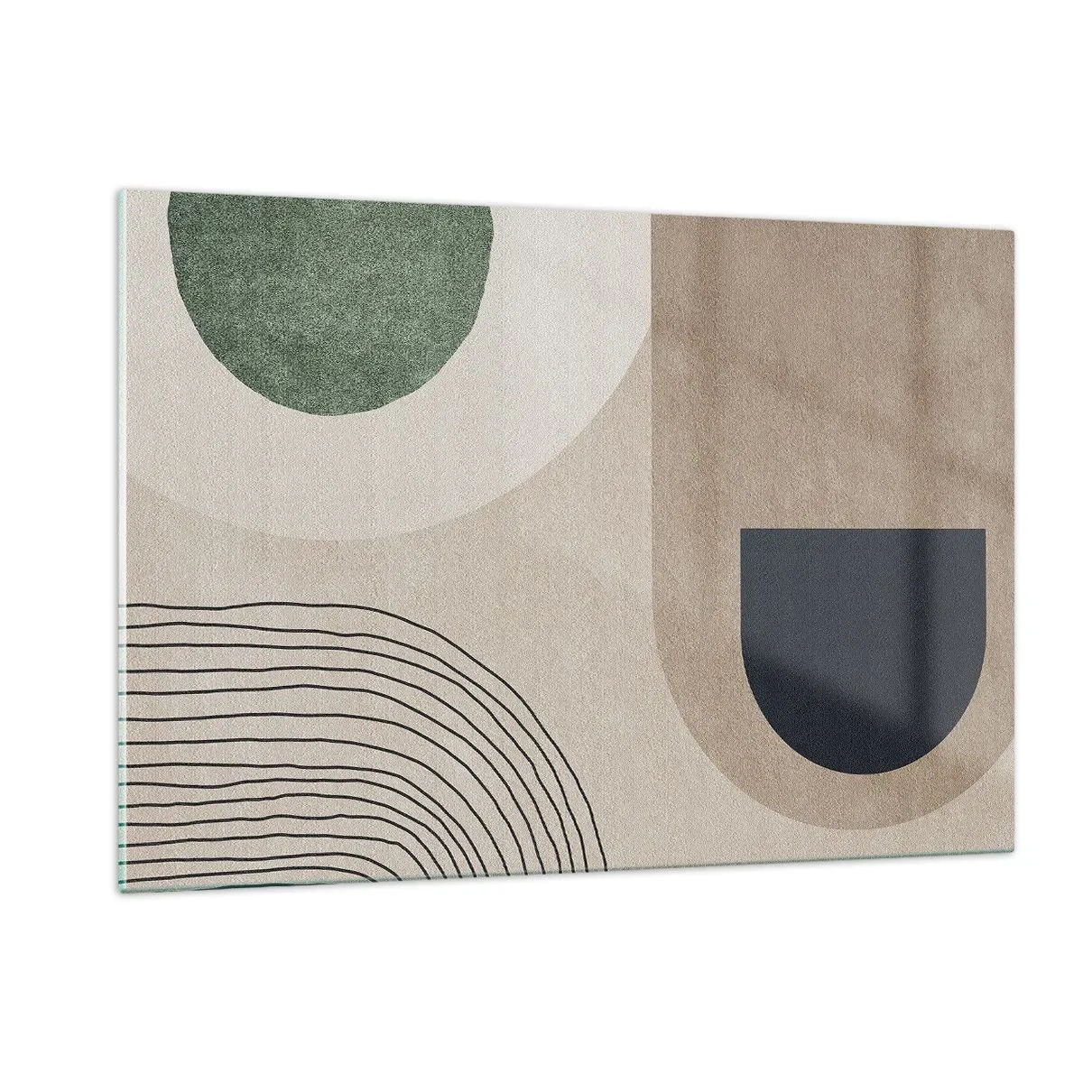 Billede på glas - Blidheden i en oval - 120x80 cm