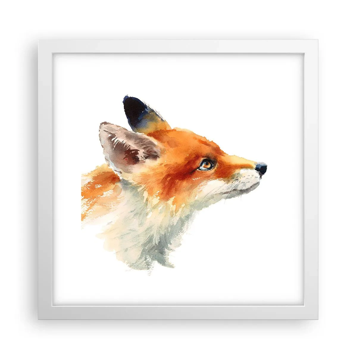 Plakat i hvid ramme - Man kan aldrig være for forsigtig - 30x30 cm