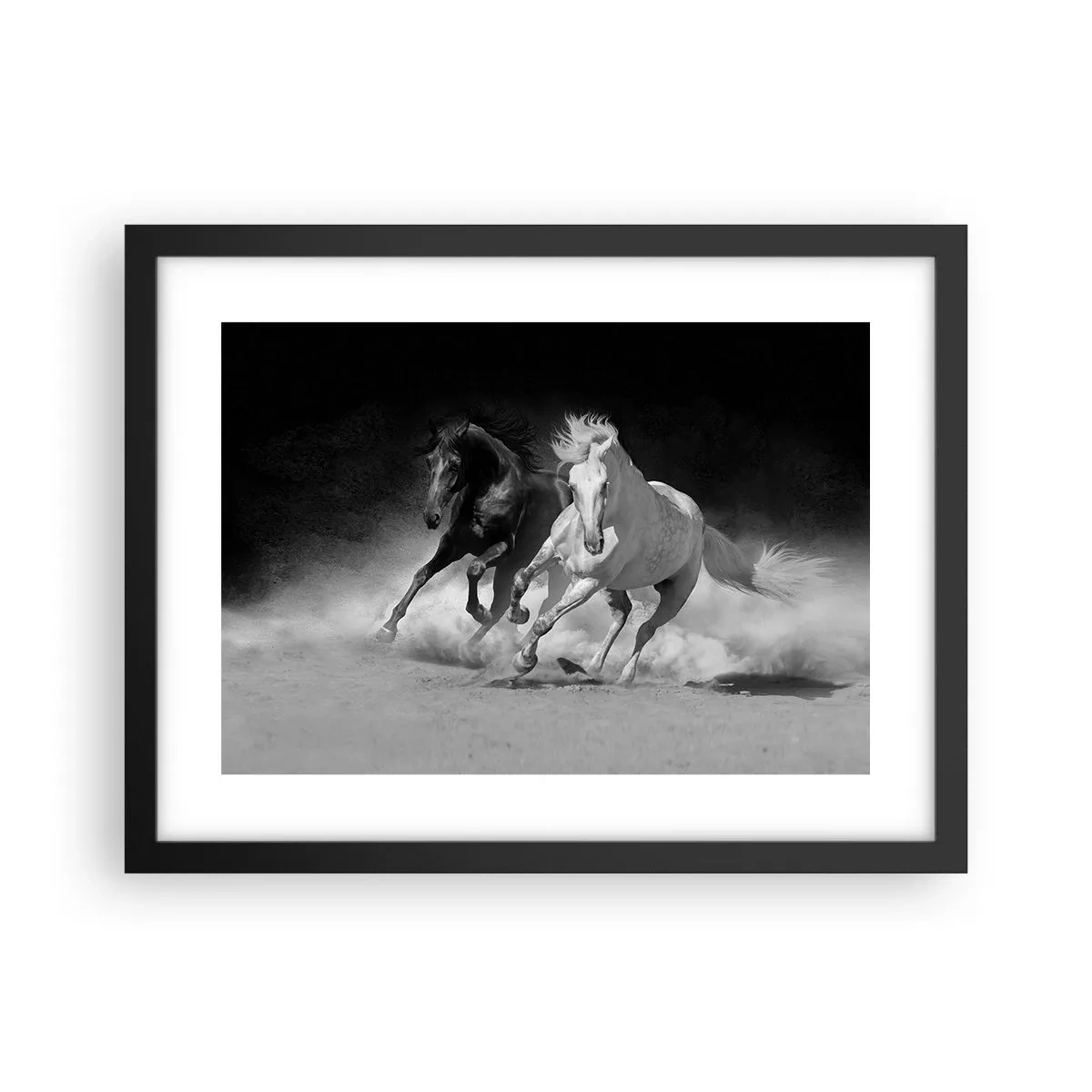Plakat i sort ramme - Frihedens galop - 40x30 cm