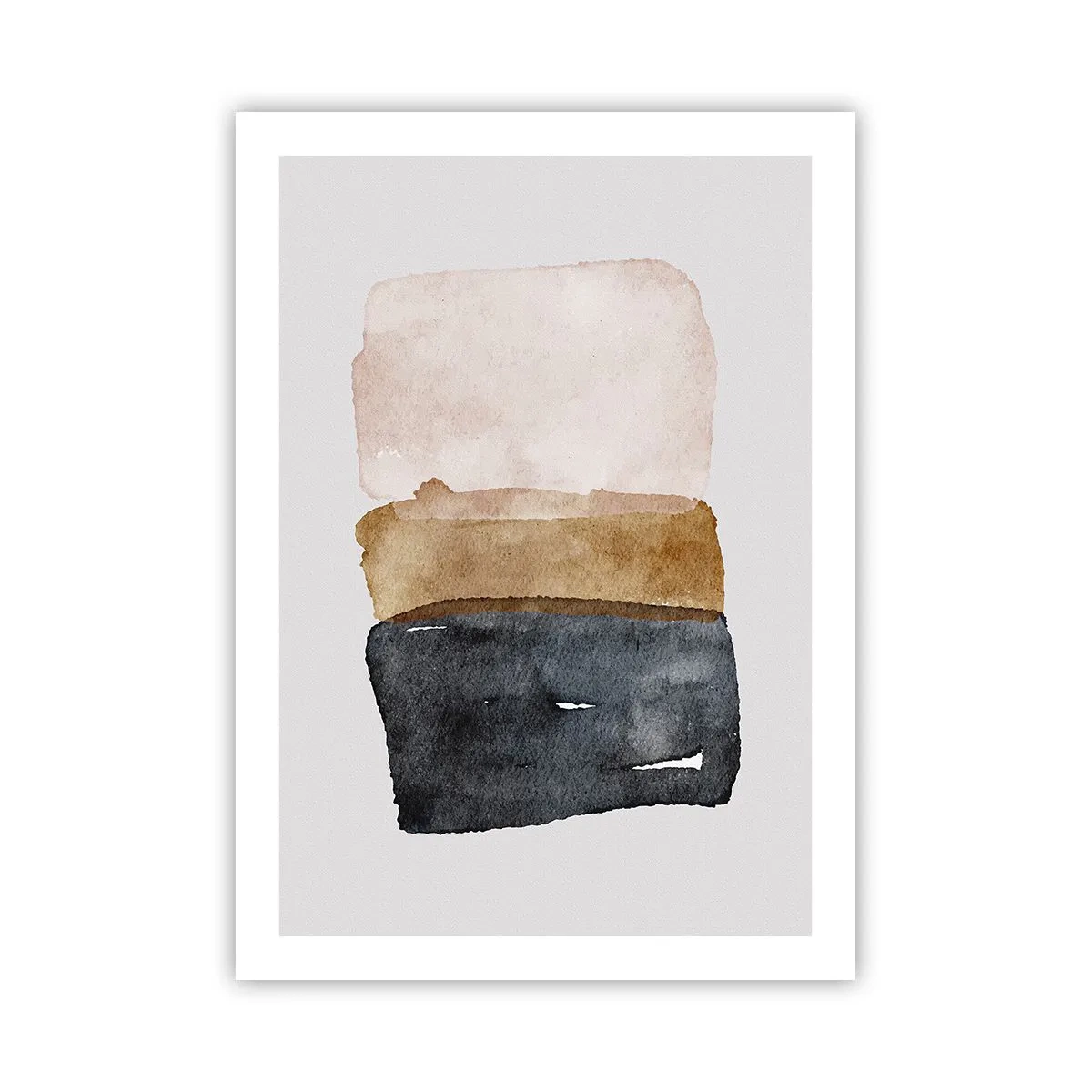Plakat - Sammensætning af jordfarver - 50x70 cm