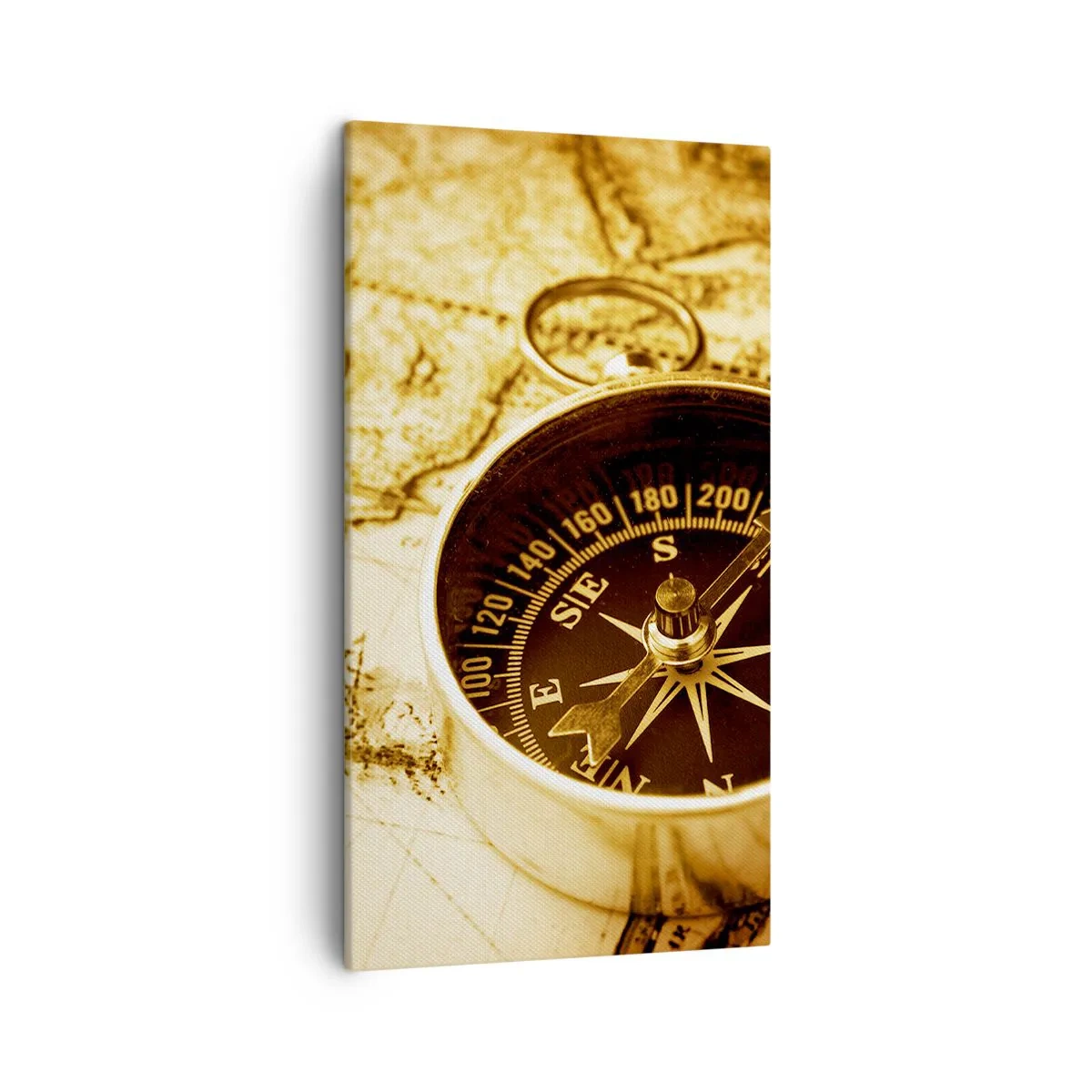 Lærredstryk - Billede på lærred - Øst eller vest? - 45x80 cm