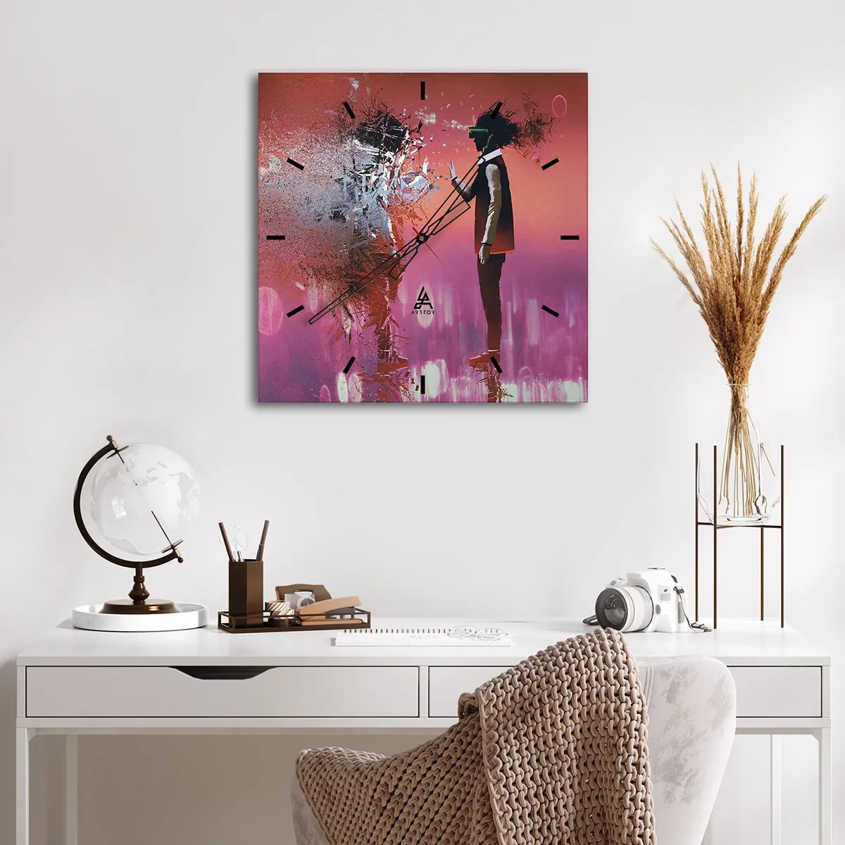 Vægur, Uret - Er det muligt at se ind i sig selv? - 40x40 cm