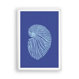 Plakat i hvid ramme - Fødsel af en skal - 70x100 cm