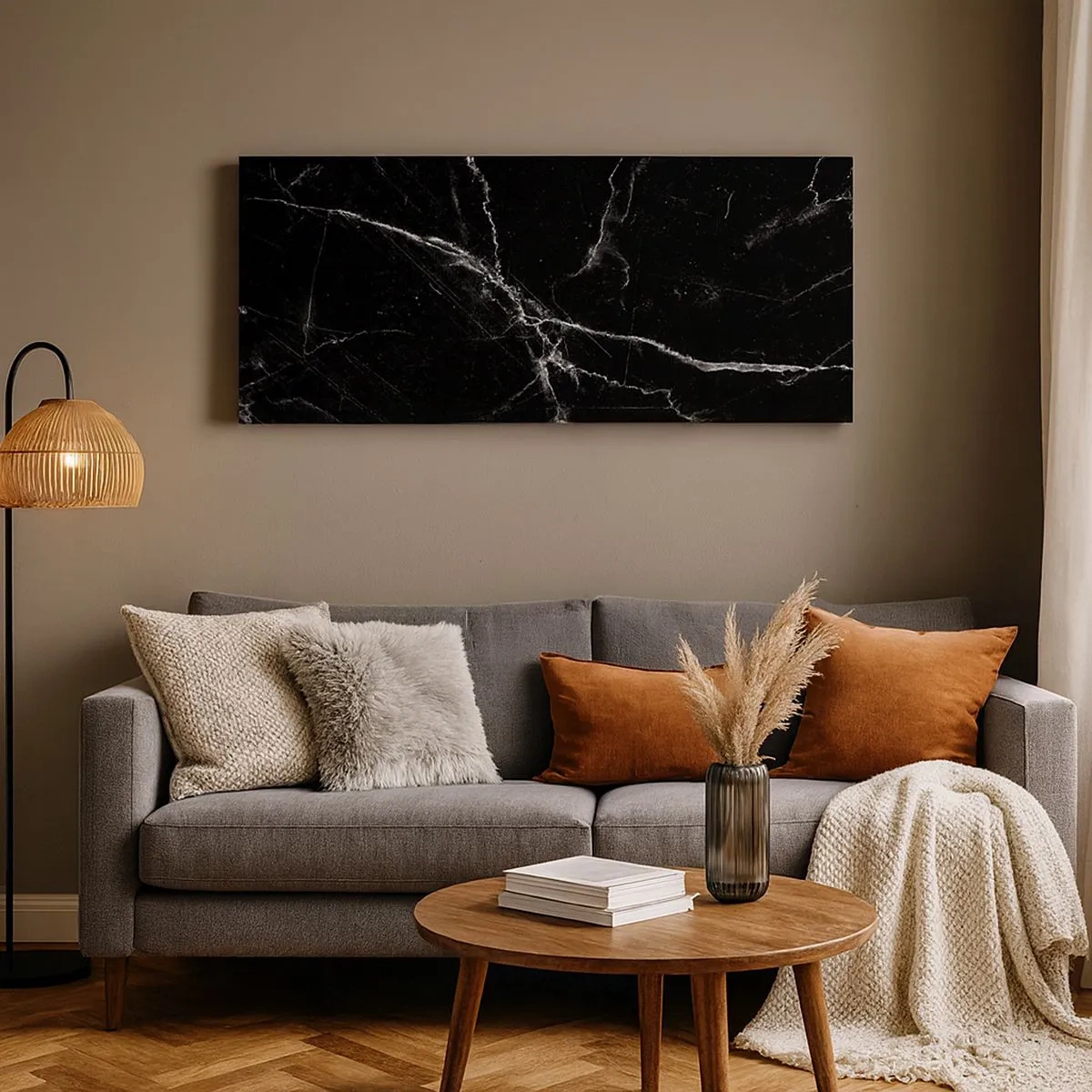 Lærredstryk - Billede på lærred - Stenens hemmelige liv - 100x40 cm