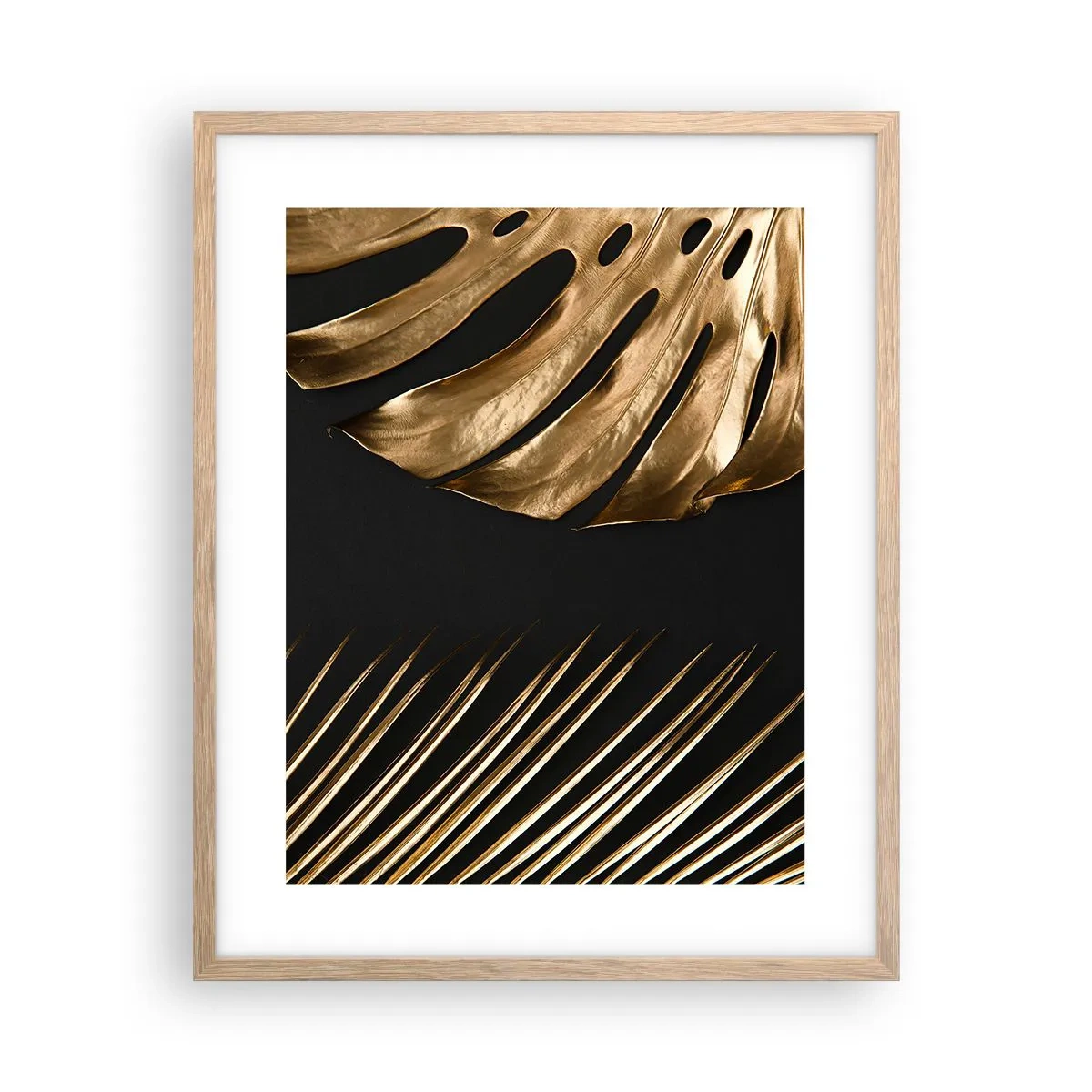 Plakat i ramme af lyst egetræ - Forskellige, og lige dyre - 40x50 cm