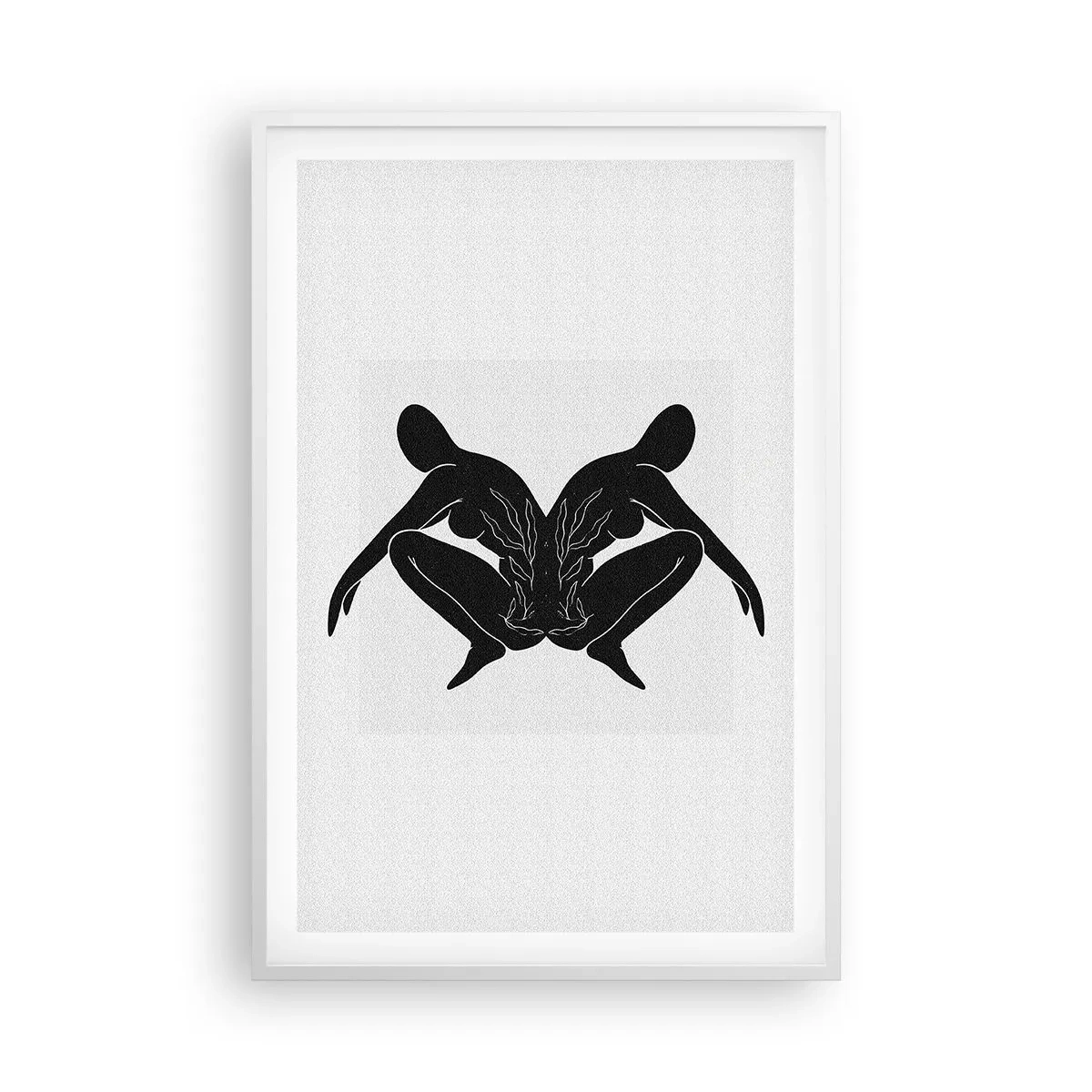 Plakat i hvid ramme - En delt sjæl - 61x91 cm