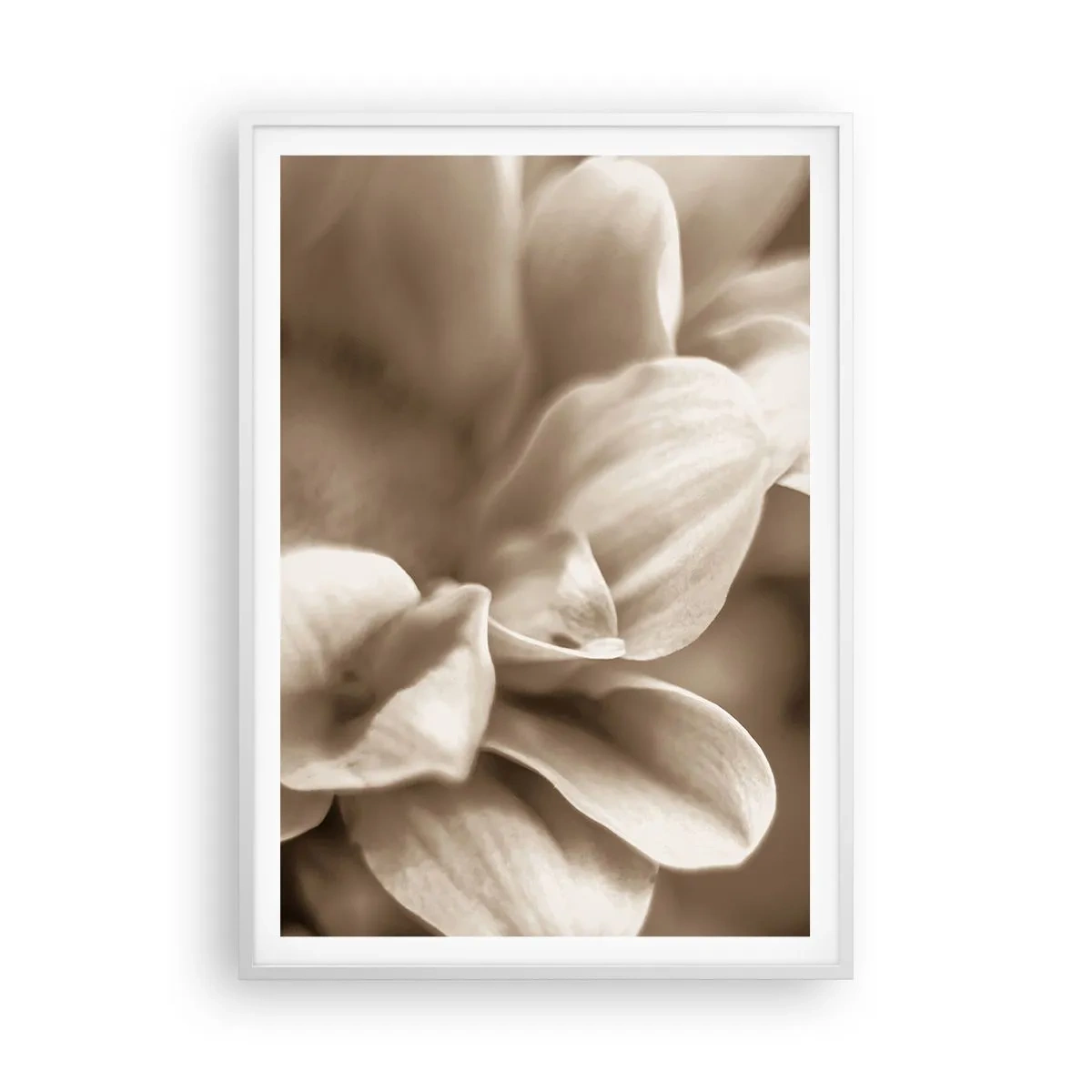 Plakat i hvid ramme - Blid som et smil - 70x100 cm