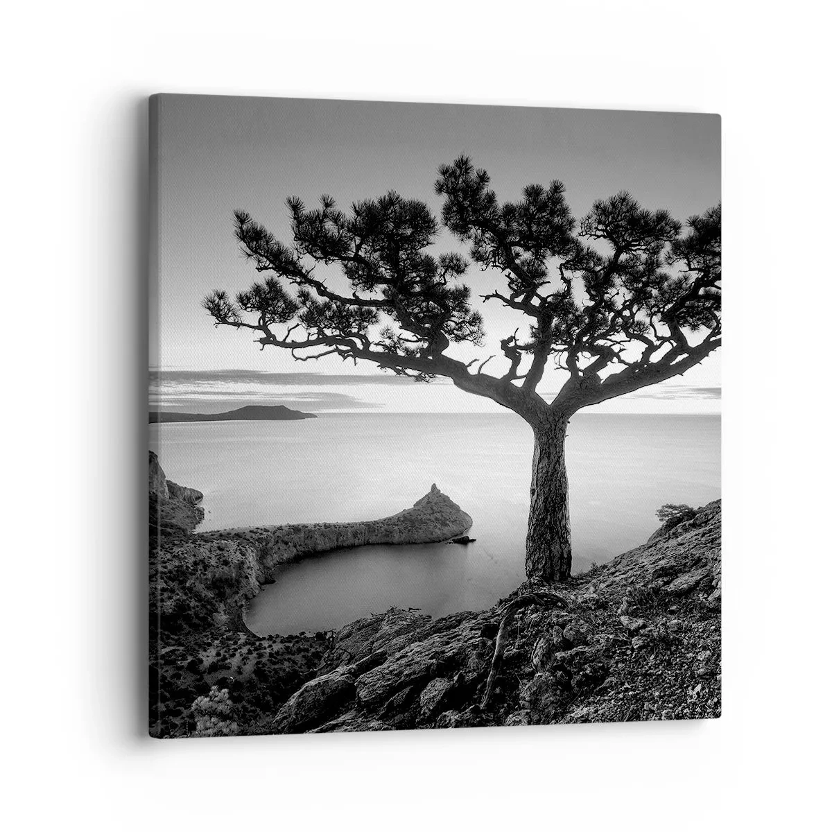 Lærredstryk - Billede på lærred - Fred hele vejen til horisonten - 40x40 cm