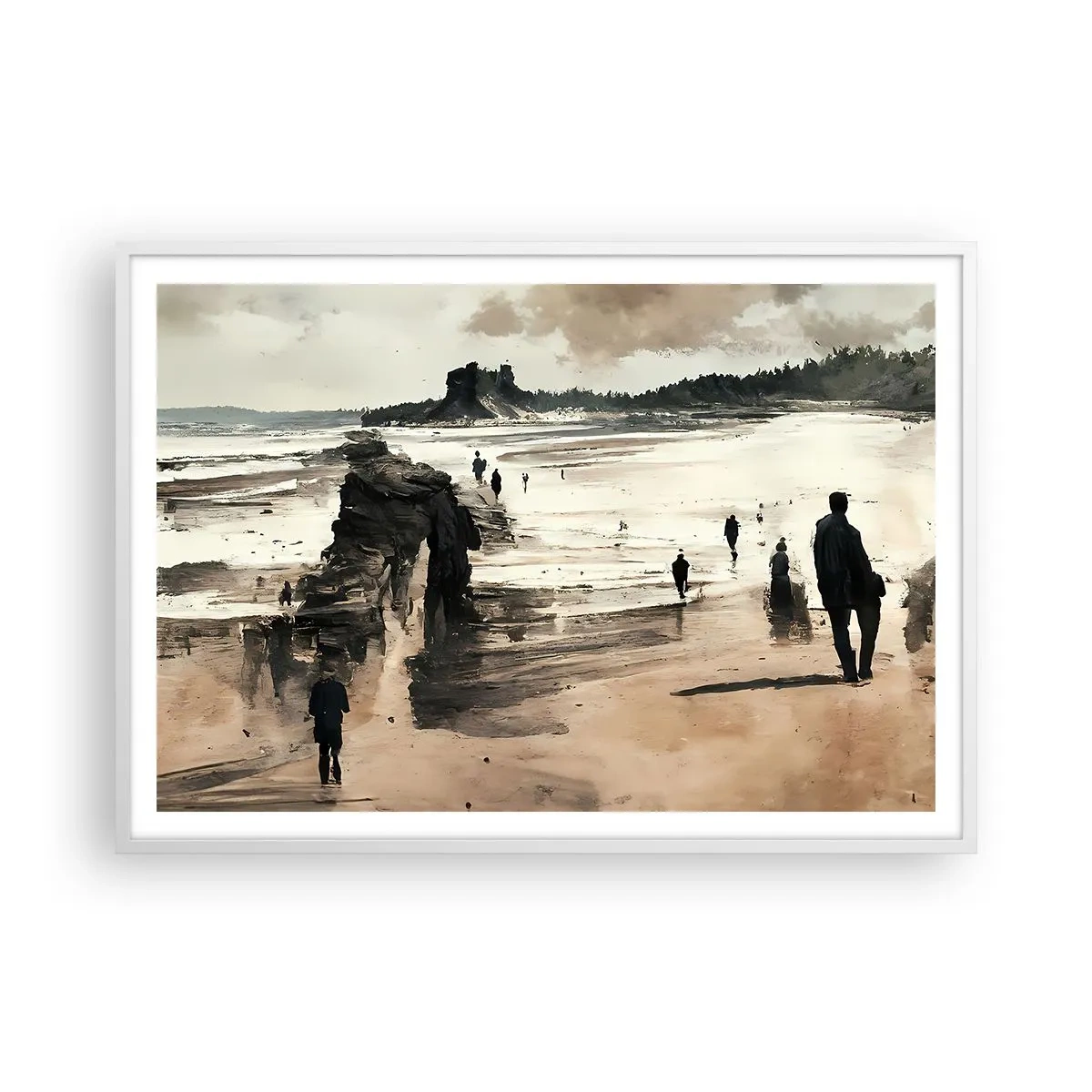 Plakat i hvid ramme - Indkaldt - 100x70 cm