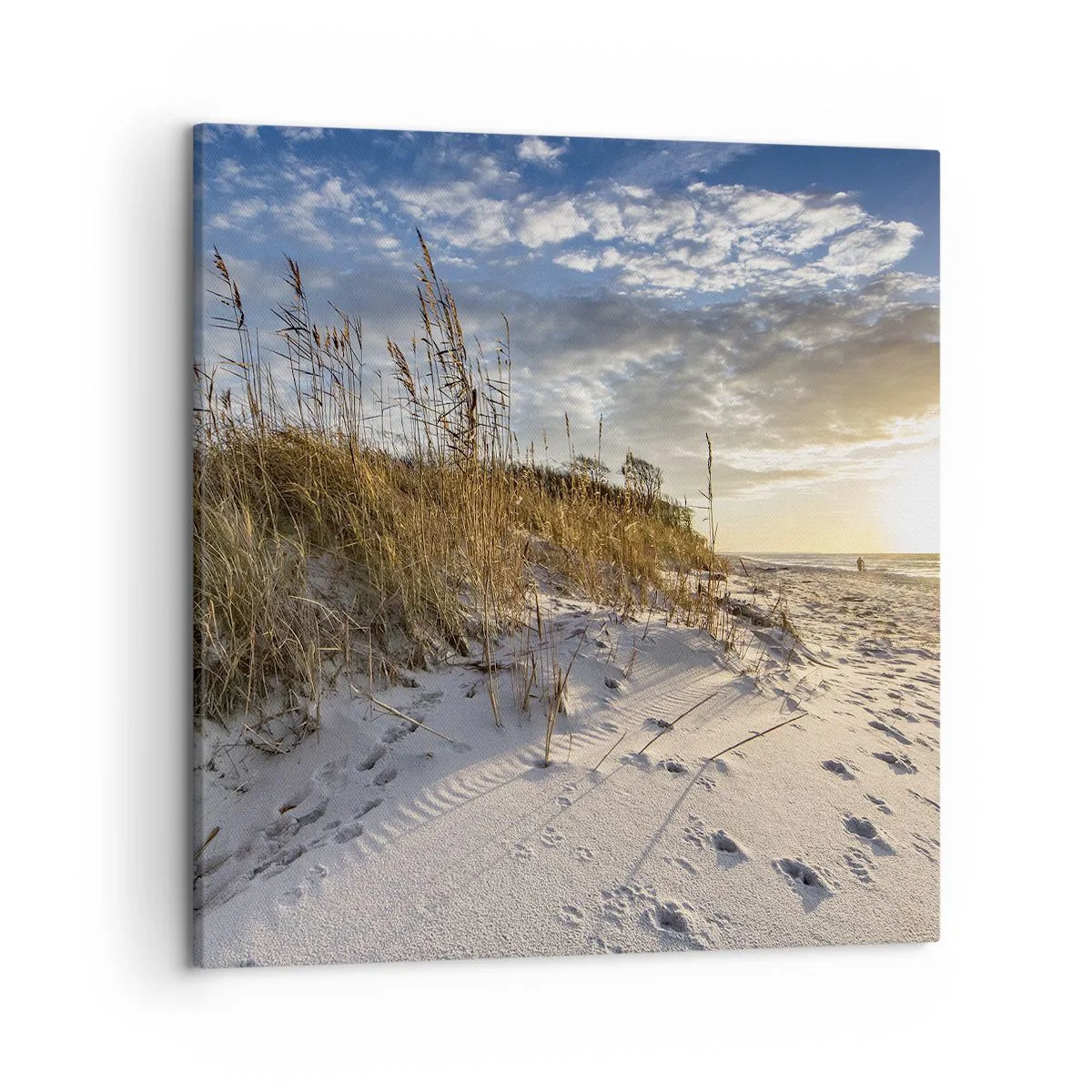 Lærredstryk - Billede på lærred - Indbydelse til en vandretur - 50x50 cm