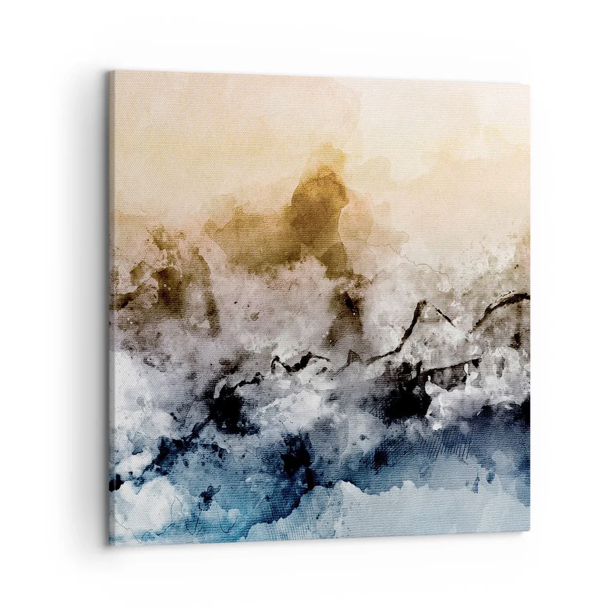 Lærredstryk - Billede på lærred - Sænket i en tågesvirvel - 50x50 cm
