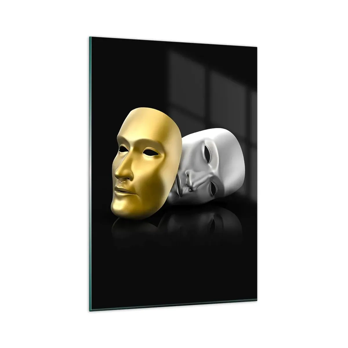 Billede på glas - Livet er teater - 80x120 cm