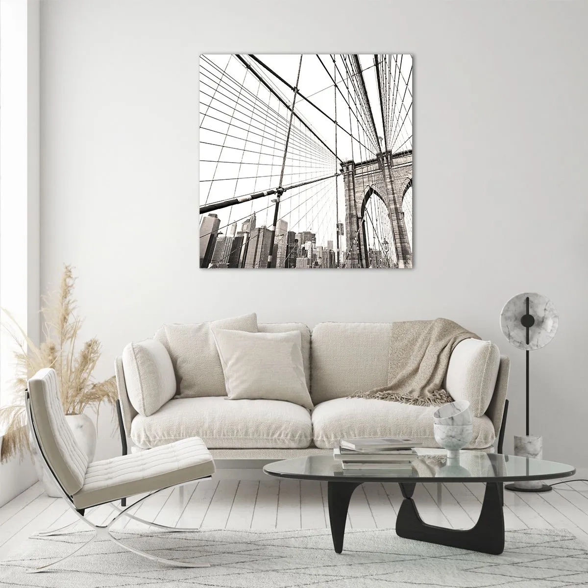 Billede på glas - Katedralen i New York - 30x30 cm