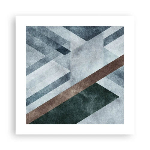 Plakat - Sofistikeret elegance i geometri - 40x40 cm