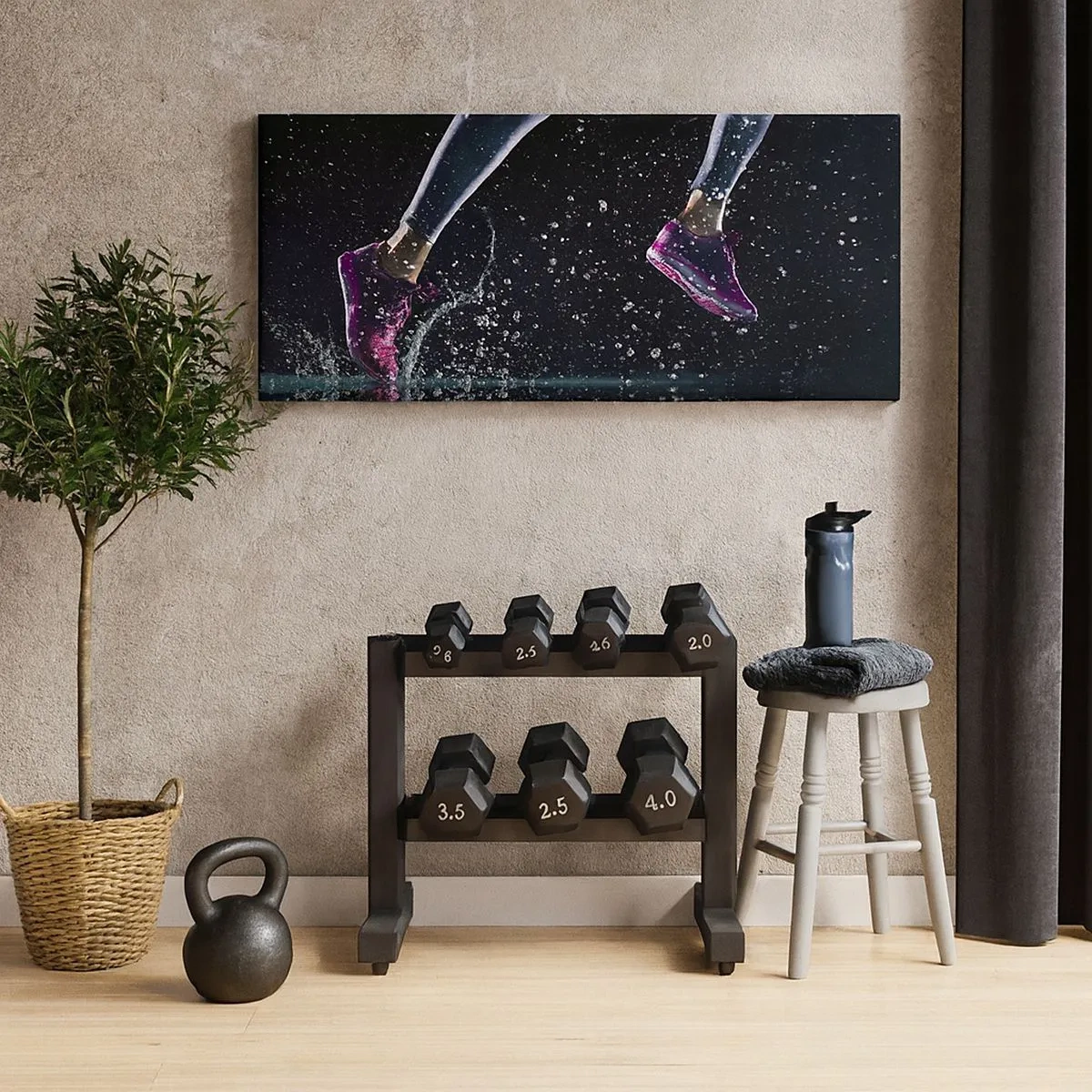 Lærredstryk - Billede på lærred - Så meget som du kan - 100x40 cm