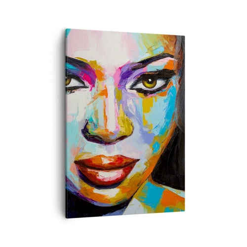 Lærredstryk - Billede på lærred - Du kan ikke tage dine øjne fra - 50x70 cm