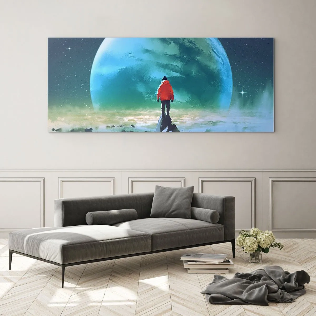 Billede på glas - Opdageren af et nyt land - 120x50 cm