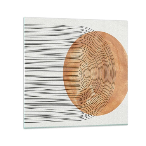 Billede på glas - En solrig komposition - 30x30 cm