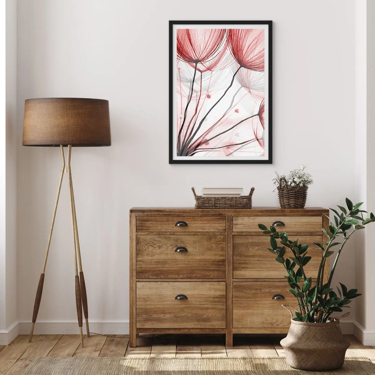 Plakat i sort ramme - Før afgang - 40x50 cm