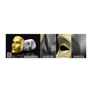 Prøve Fototapet Premium Sand - Livet er teater - Hætte, Stykke, Teater - 100x30 cm
