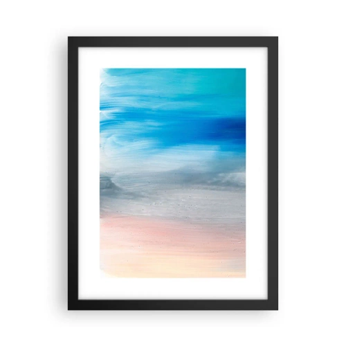 Plakat i sort ramme - Elementer: luft - 30x40 cm