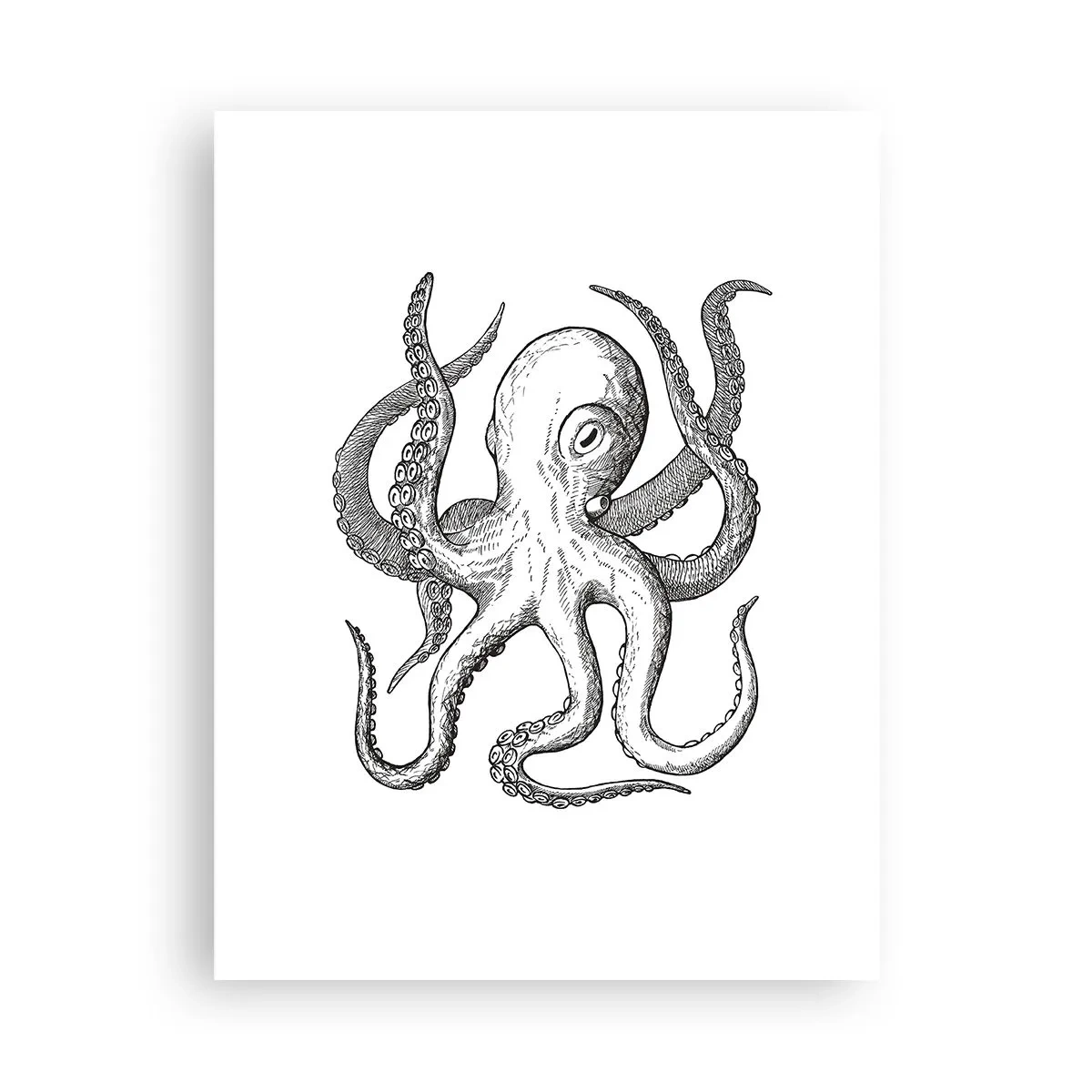 Plakat - Dans med bølger - 30x40 cm