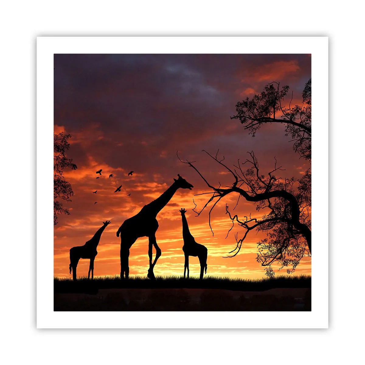 Plakat - En lille middag med dem, du holder af - 60x60 cm
