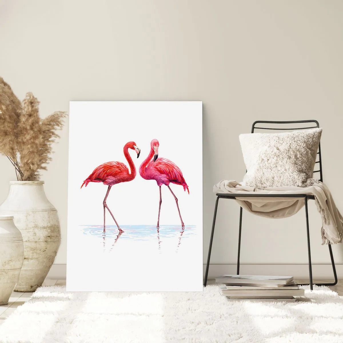 Plakat - Lyserødt randez-vous - 50x70 cm