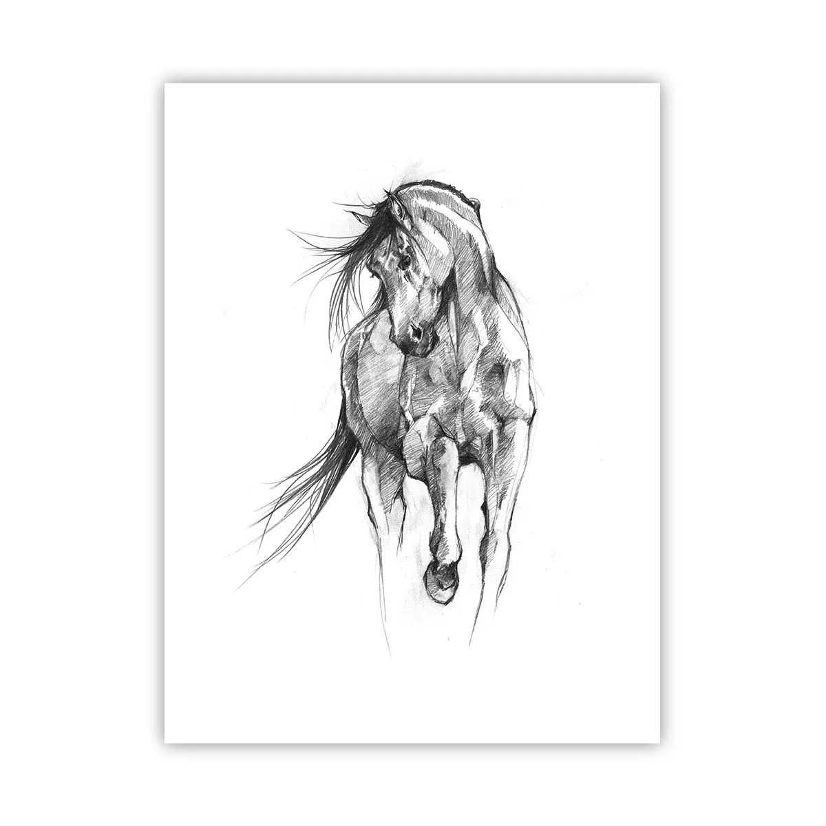 Plakat - I en yndefuld trav - 30x40 cm
