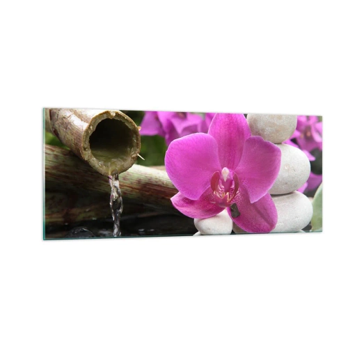 Billede på glas - Du hviler allerede - 100x40 cm