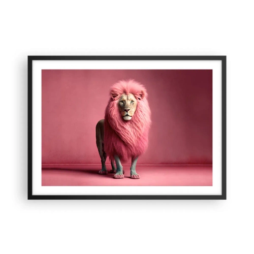 Plakat i sort ramme - Og du er ikke længere bange - 70x50 cm