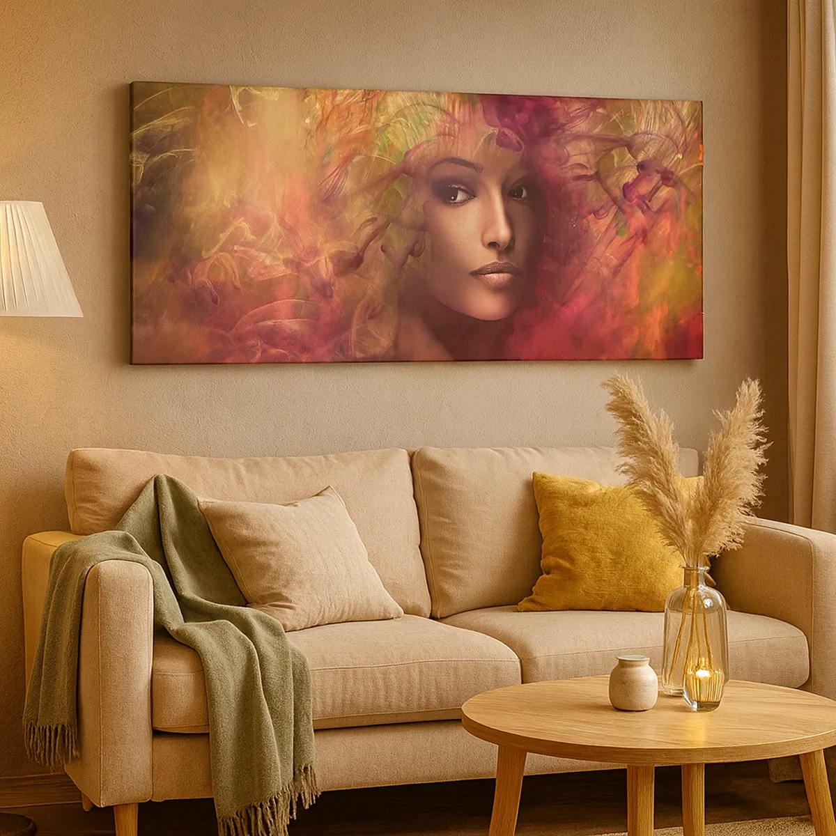 Lærredstryk - Billede på lærred - Her er jeg! - 30x30 cm