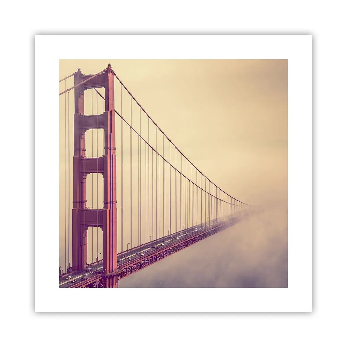 Plakat - Mellem himmel og jord - 40x40 cm