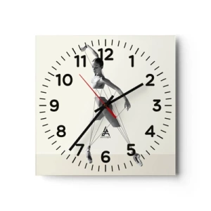 Vægur, Uret - I verdens teater - 40x40 cm