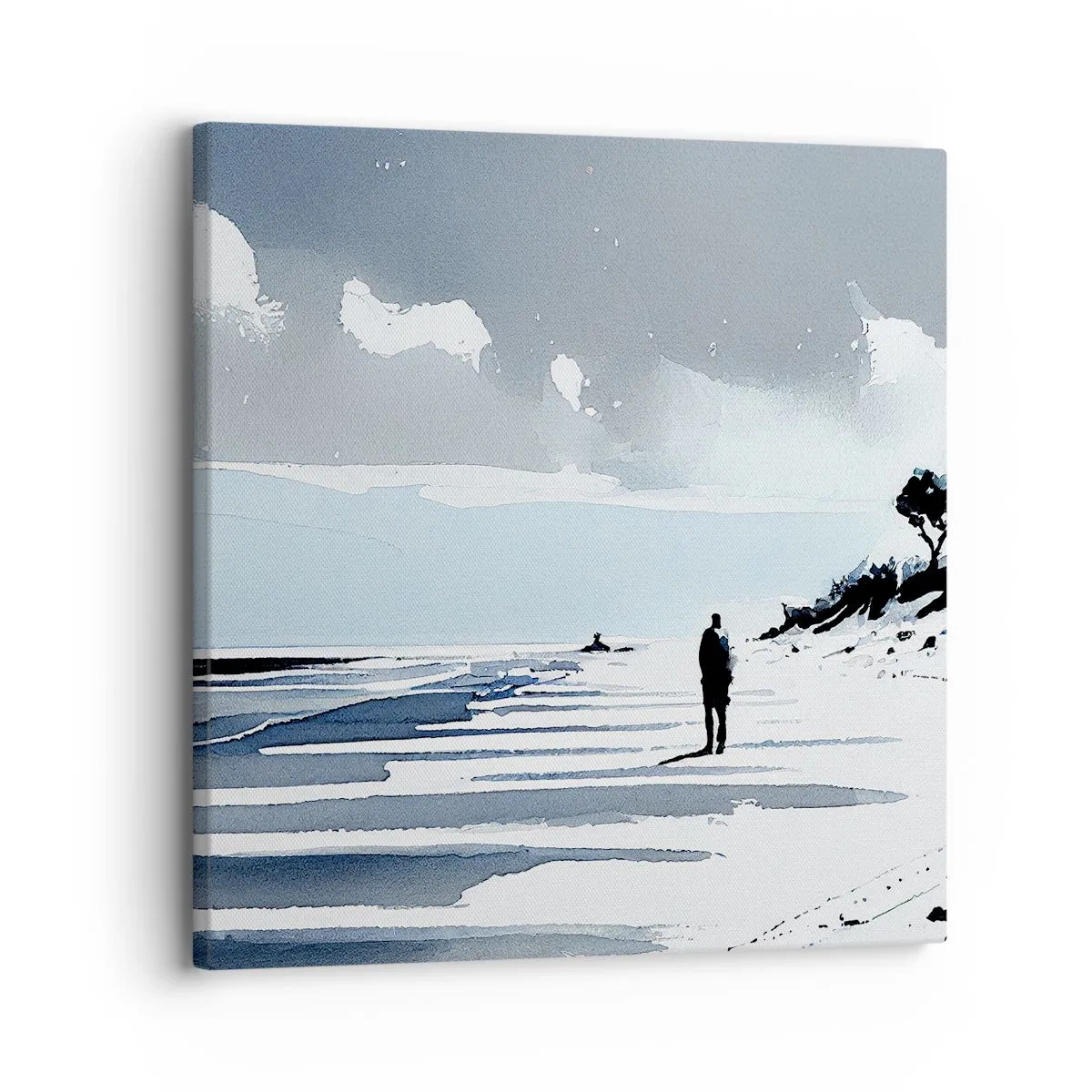 Lærredstryk - Billede på lærred - Alene - 30x30 cm