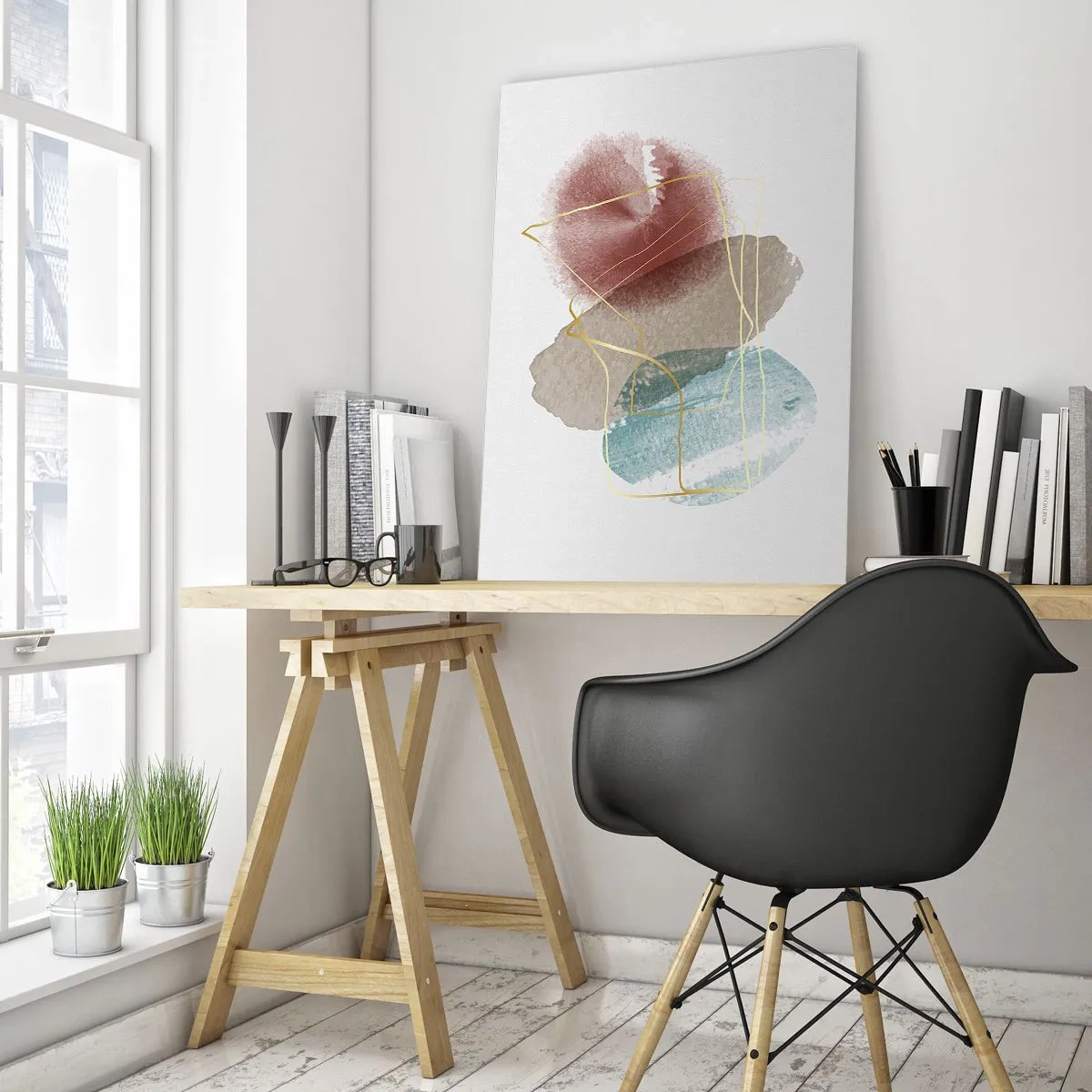 Billede på glas - Rummets perler - 50x70 cm